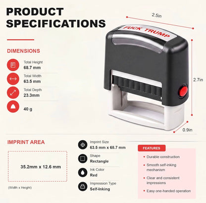 "F Trump"Ink Stamps
